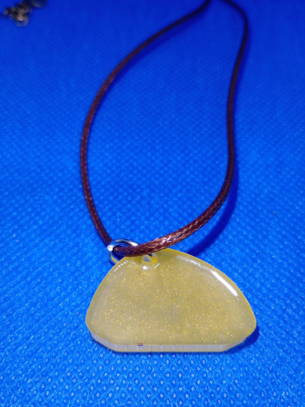 Women’s Yellow Resin Pendant Necklace